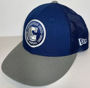Indianapolis Colts New Era 9Fifty SnapBack Hat Adjustable Hat Cap Mesh Blue Gray - Picture 1 of 14