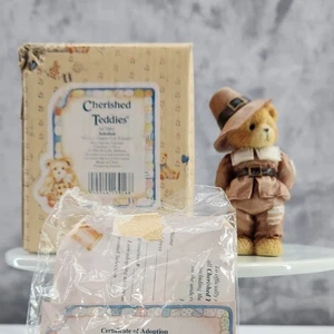 "Jediah" Cherished Teddie 617091 Pilgram Figur Thanksgiving 1994 - Bild 1 von 7