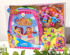 2002 MEGA BLOCK GIRL FRIENDS SLEEPOVER BACKPACK - 3+AGE - Picture 1 of 3