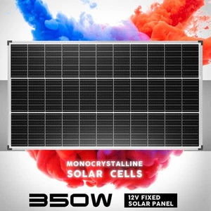 350W 12V Portable Solar Panel Kit Mono Fixed Boat Flexible Charging Power Source - Picture 1 of 24