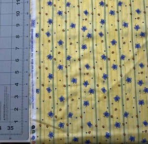 Debbie Mumm for SSI - 3 yards - yellow w butterflies 100% Cotton Quilt Fabric - Picture 1 of 1