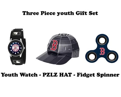 Boston Red Sox Youth Boys Gift Set - Birthday gift for Kids - 3 item gift set - Image 1 of 4