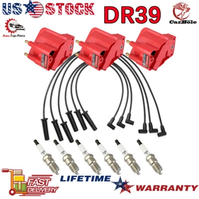 Bobina de encendido DR39 y bujía y juego de cables para Buick LeSabre Electra Oldsmobile Foto 1 de 4