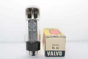 Valvo Mullard  EL34 / 6CA7, Audio Power Amplifier Tube, Xf3 Code, O-Getter, NOS - Picture 1 of 7