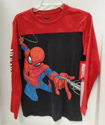 Boy’s XXL (18) Long Sleeve Spider-man Pullover Shirt - Image 1 of 4