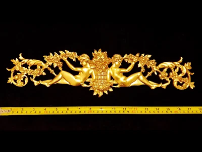 FRANZÖSISCHER ANTIKER LOUIS XVI GOLD VERGOLDET DORE KUNSTHARZ WANDRAHMEN ZIERLEISTE DEKORATION