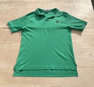 VINTAGE CRYSTAL SPRINGS IRELAND HEAD GOLF POLO UOMO VERDE TURCHESE TAGLIA L - Foto 1 di 5