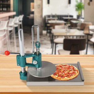 7,9" Pizzateig Presse Maschine Edelstahl Pizza Presse Maschine Handpresse Werkzeug - Bild 1 von 18