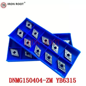 Genuine 100 DNMG150404-ZM YB6315 CNC Turning Tool Carbide Inserts For STEEL - Picture 1 of 6