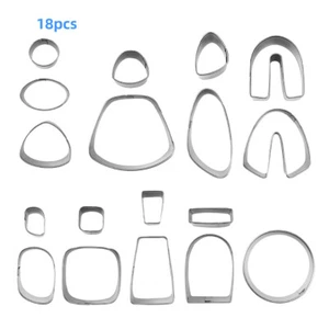 18PCS Polymer Clay Cutters Set Earring Jewellery Cutting Mold Tool Findings DIY - Picture 1 of 6