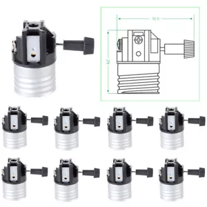 3 Way Socket Replacement for Lamps, Medium Base Interior Only | Pack of 8 - Picture 1 of 4