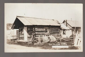 Whitehorse YUKON TERRITORY Canada RPPC c1940 SAM MCGEE CABIN Miner Museum B3 - Picture 1 of 2