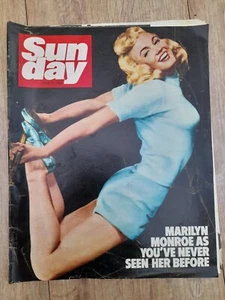Marilyn Monroe Sun day News Of The World Magazine Issue 31 1982 RARE - Bild 1 von 3