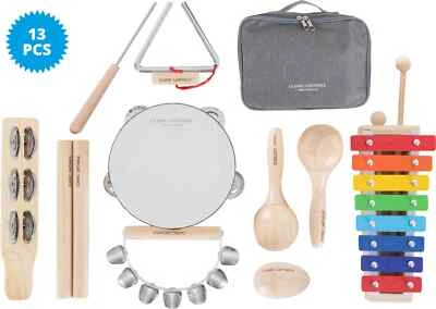 Teile 13 Percussion Kinder Spielzeug Set Musik Musikinstrumente Instrument bunt - Bild 1 von 4