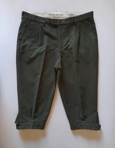 BARBOUR MOLESKIN BREEKS 38" Olive Green Hunting Shooting Knee Length Trousers - Picture 1 of 18