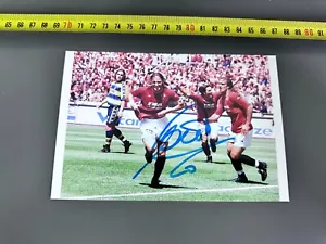 FOTO PICTURE PHOTO ROMA TOTTI AUTOGRAFATA SIGNED NO MAGLIA MATCH WORN - Foto 1 di 2