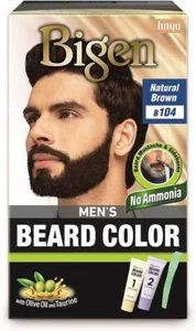 Bigen Men's Beard Color Combo Natural Brown 104 20gm - Pack of 2 - Picture 1 of 4
