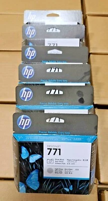NEW HP DesignJet 771 Photo Black, Light Gray Ink Head / One Box Only - Image 1 of 4