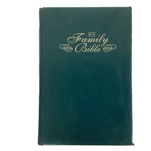 NIV Family Bible Edition New International Version 1999 Green HC Zondervan - Picture 1 of 11