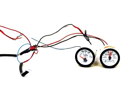 Auto Meter Phantom 2 Mechanical Oil Pressure & Boost Gauges USED 7527 7507 - Image 1 of 3