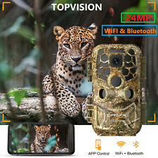 Hunting Game Night Vision Wildlife WiFi Bluetooth Trail Camera 24MP US