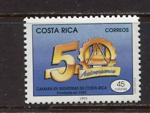 COSTA RICA 1993, CHAMBER OF COMMERCE - 50TH ANNIVERSARY, Scott 456, MNH - Picture 1 of 1