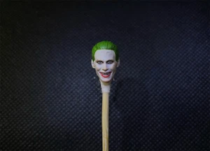 Painted 1/18 Crazy Jared Leto Joker Head Carved Fit 3.75'' Action Figure - Picture 1 of 2