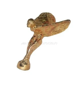 Cappuccio dama volante ornamento radiatore cofano spirito di estasi mascotte oro - Foto 1 di 3
