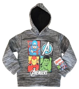 CAPTAIN AMERICA HULK IRON MAN Pull-Over Sweatshirt Hoodie Boys Sz 4 5 6 or 7 $25 - Picture 1 of 1