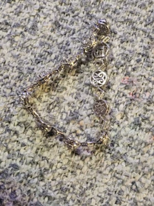 EMA Sterling 925 Silber Armband mit weißem Stein und CZ. - Bild 1 von 4