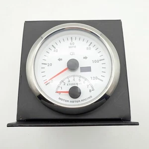W PRO 85mm GPS Speedometer & Tachometer 120 MPH Turn Signal High Beam Waterproof - Picture 1 of 4