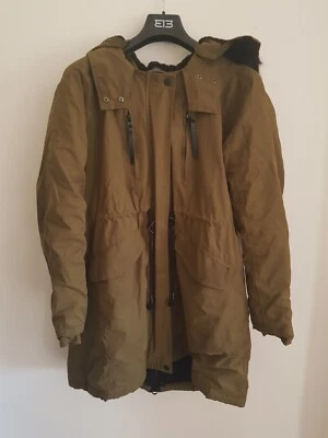 Giubbotto parka con cappuccio, in poliestere e cotone, verde cachi - Alcott - XL - Immagine 1 di 4