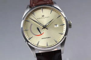 [con caja, papel] Reloj automático Hamilton Jazzmaster H326350 reserva de marcha JAPÓN - Imagen 1 de 13