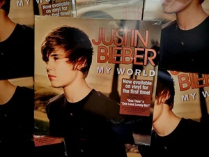NEW SEALED JUSTIN BIEBER MY WORLD 12" VINYL LP RECORD 2016 ORIGINAL PRESSING