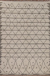Trellis Moroccan Oriental Area Rug 7x10 Hand-knotted Wool Carpet for Living Room - Picture 1 of 17