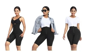 Neu mit Etikett Feelingirl Large Bauchkontrolle hohe Taille Sneaker Shorts in Schwarz #T285 LG - Bild 1 von 4