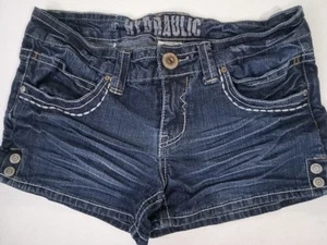 Pantaloncini idraulici HJ2 donna 9/10 invecchiati lavaggio medio vita bassa punto spesso - Foto 1 di 6