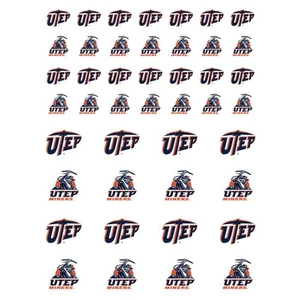 UTEP Miners Small Sticker Sheet - 2 Sheets - Picture 1 of 1