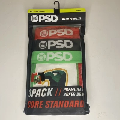 psd underwear 3 pack medium Mexico Valencia Boxer Briefs Core Standard New - Image 1 of 4