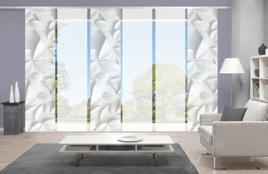 VISION S Flächenvorhänge Set 6er FLYNN, halbtransparent, Höhe 260 cm, grau - Bild 1 von 6