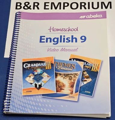 Abeka 9th Grade English: Homeschool English 9 Video Manual 2021 Pensacola Christ - Image 1 of 4