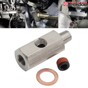 1/8'' NPT Oil Pressure Sensor Tee to NPT Adapter Turbo NPT Adapter Engine Gauge - Picture 1 of 9