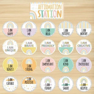 Affirmation Station Classroom Bulletin Board Set, Positive Pastel Classroom D... - Bild 1 von 8