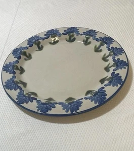 Louisville Stoneware 12.5" Cornflower Blue Bachelor Chop Plate - Picture 1 of 12