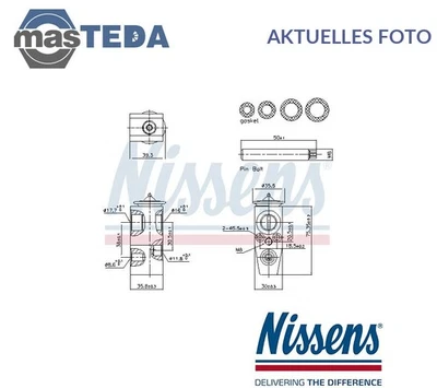 999448 KLIMAANLAGE EXPANSIONSVENTIL HINTEN NISSENS NEU OE QUALITÄT - Image 1 of 4