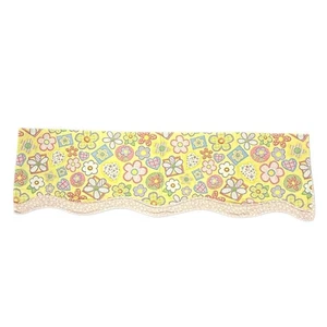 Vintage Waverly Classics For Kids Yellow Pink Floral Valances Toppers Set of 2 - Picture 1 of 5