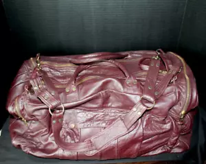 Outback Large Brown 22" Cab Leather Duffle Bag. Condition Is Very Good. - Picture 1 of 13