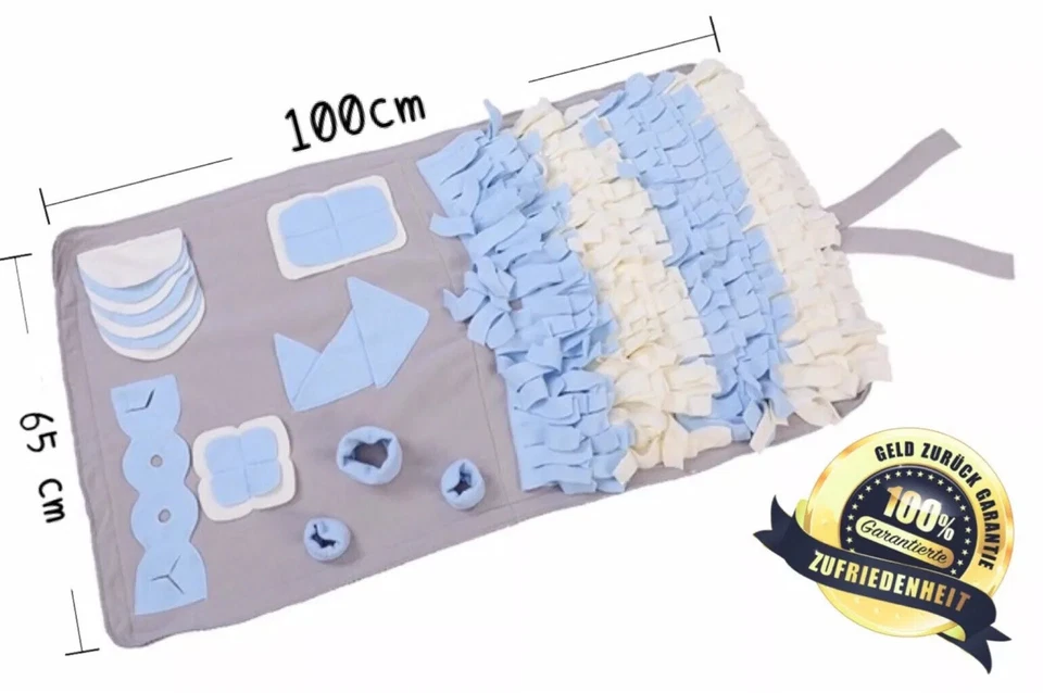 Schnüffelteppich für Hunde 100x65 Schnüffelwiese Schnüffelmatte Suchmatte Katze - Bild 1 von 4