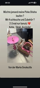 Shisha Smokezilla Pink mit Zubehör - Bild 1 von 4