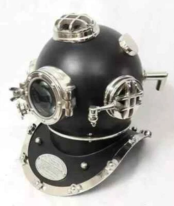 Casco de Buceo Buzo Marina de los Estados Unidos Mark V 18" Mar Profundo Antiguo Buceo De Colección Regalo - Imagen 1 de 7